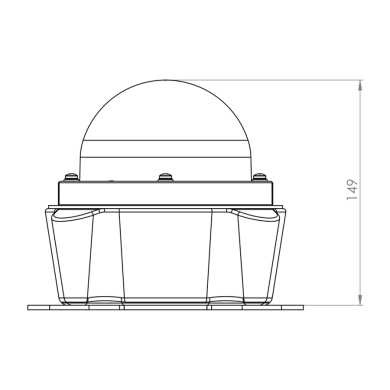 Explosion Proof LED helideck perimeter light front