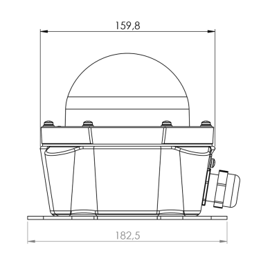 Explosion Proof LED helideck perimeter light right